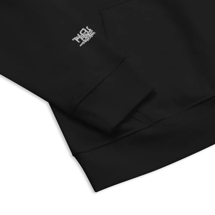 Unisex Eco Raglan Hoodie - White HApex Gear Black Logo product image (11)