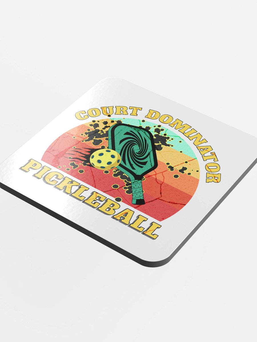 Court Dominator Pickleball Artistic Paddle Coaster product image (1)