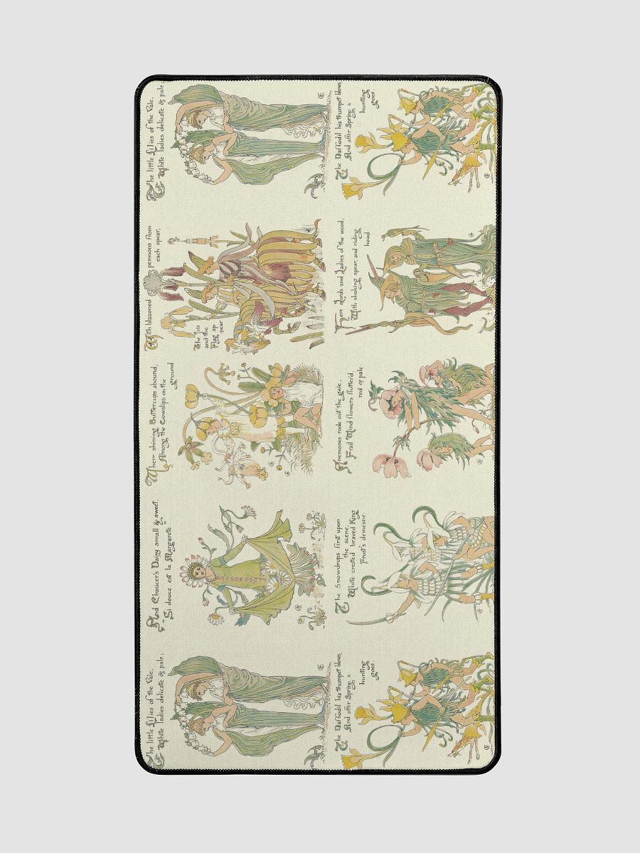 Flora’s Feast Mouse Pad – Vintage Floral Art Reimagined by Dr. Mac product image (2)
