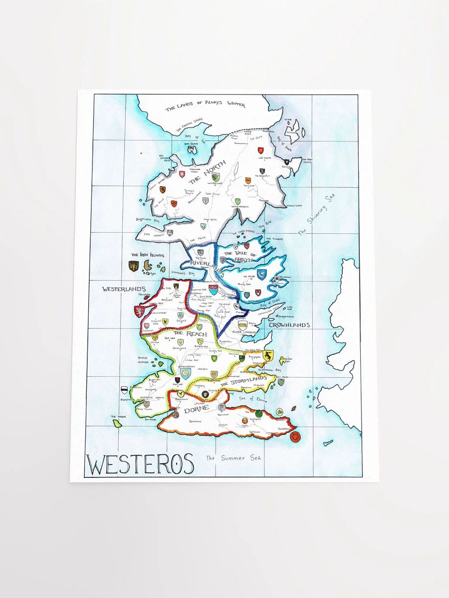 "Westeros" | Printed Map product image (4)