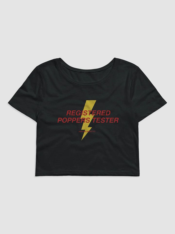 Registered Poppers Tester Baby Tee product image (1)