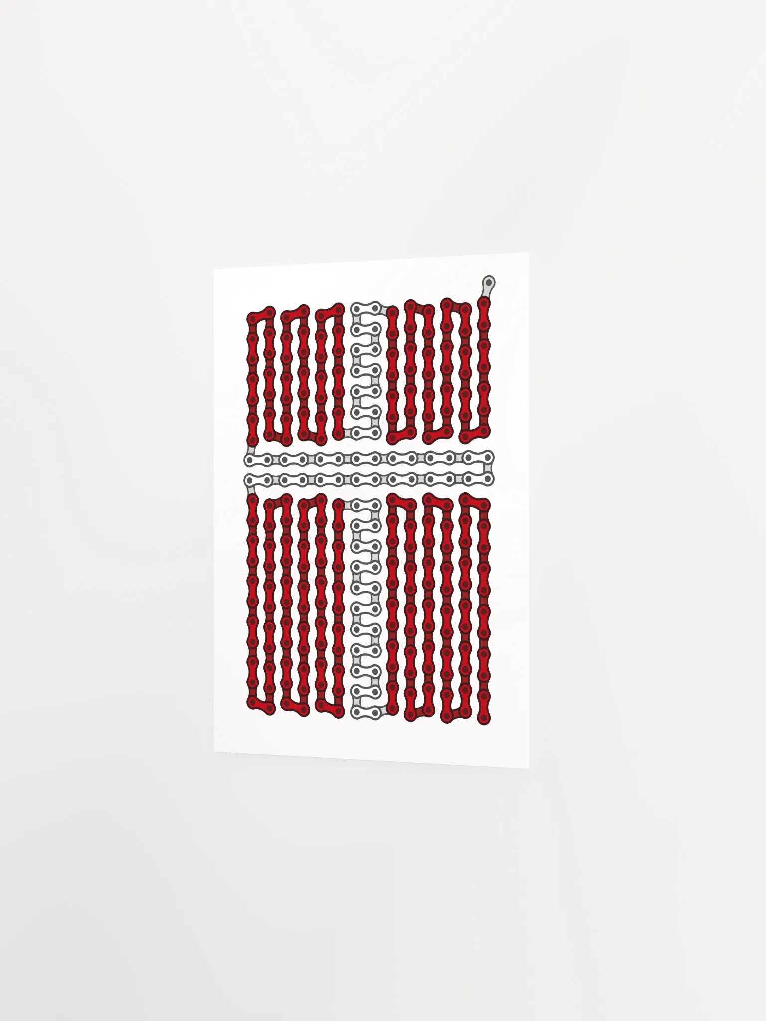 Denmark Bike Chain Flag Poster product image (2)