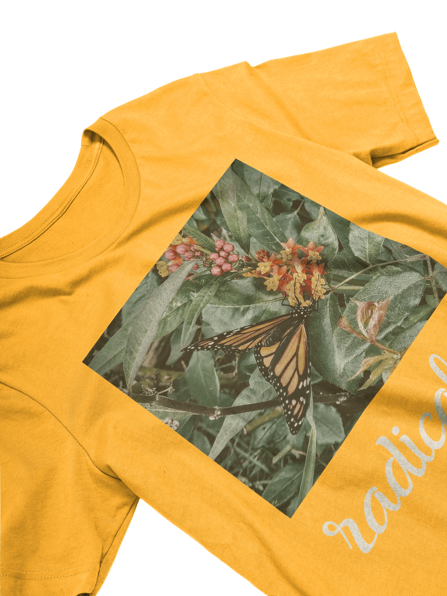 "butterflies" Comfort Tee - Yellow product image (3)