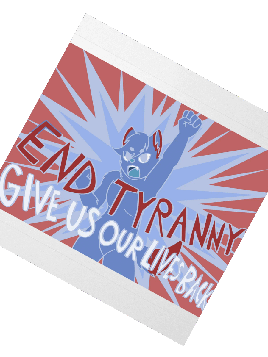 End Tyranny Kiss Cut Sticker product image (2)