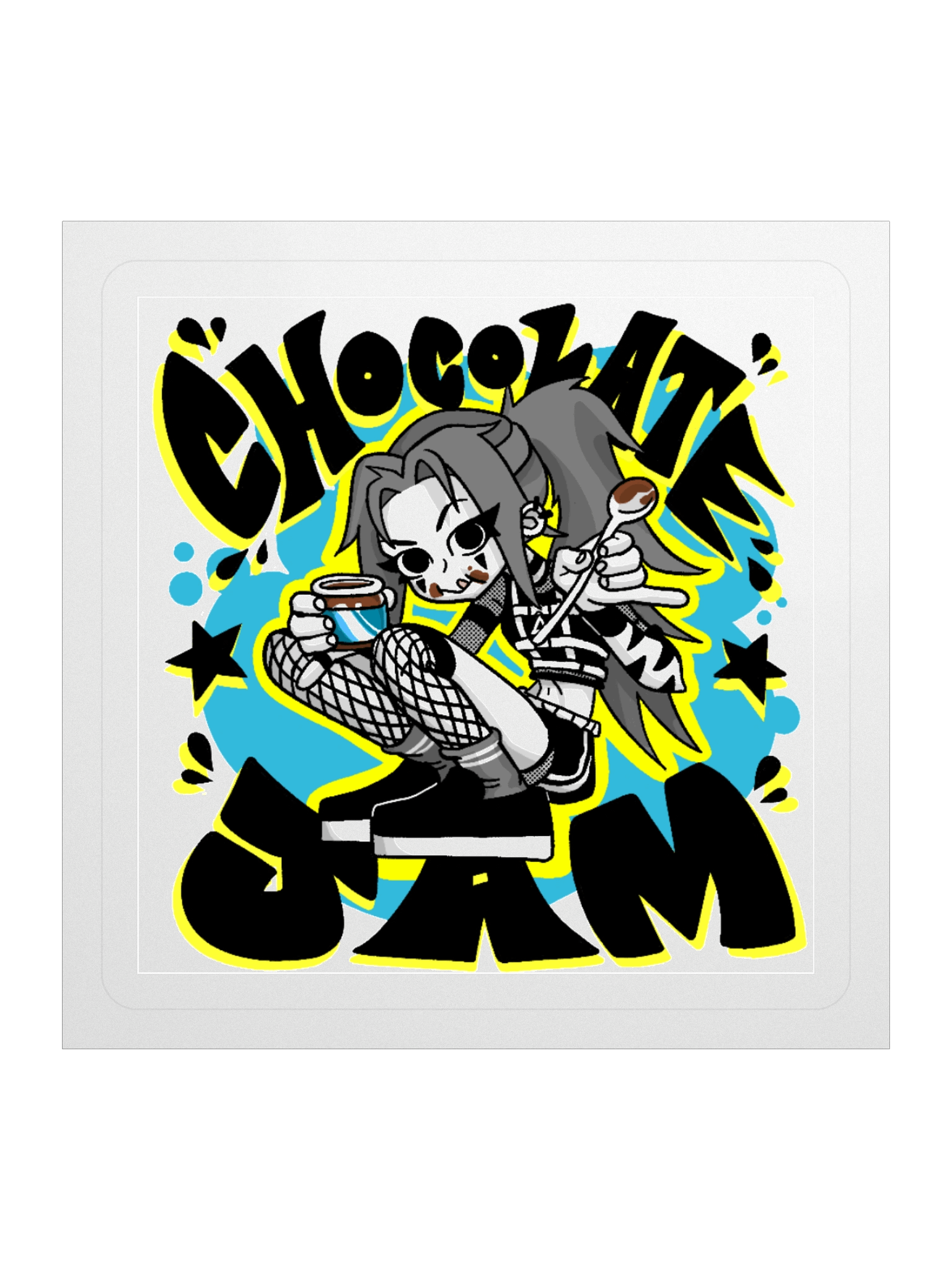CHOCOLATE JAM - Blue Sticker product image (2)