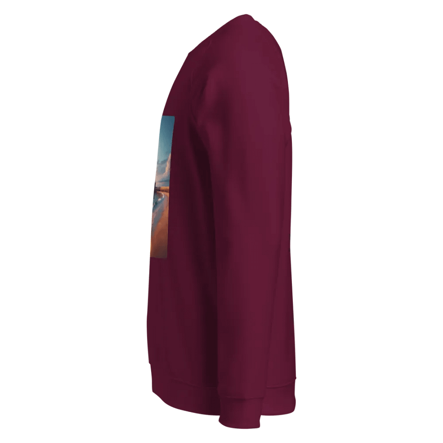 Sunset Serenity Lighthouse Organic Sweatshirt | Ai Design product image (3)