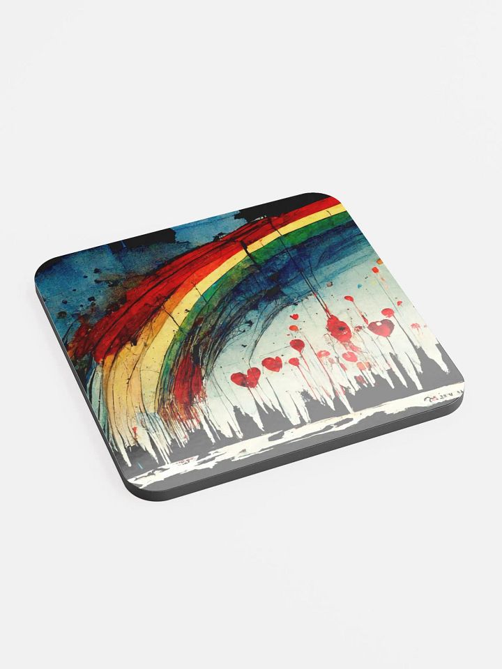 Rainbow Chaos Cork Coaster product image (2)