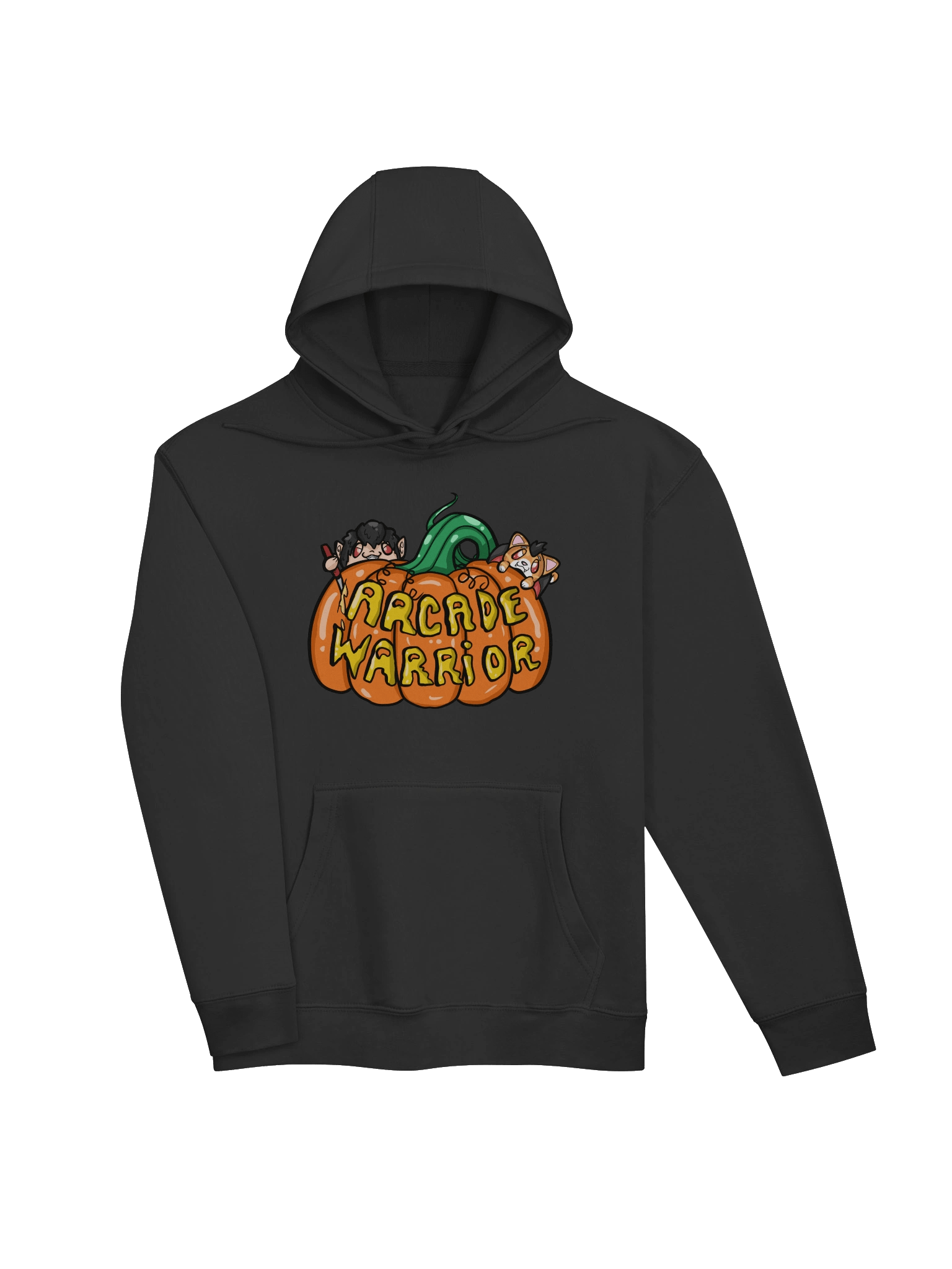 Arcade Warrior Pumpkin Unisex Hoodie Halloween 2025! product image (16)