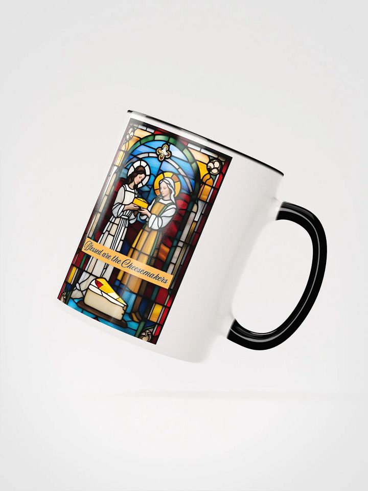 Blessed are the Cheesemakers Stained Glass Mug #01 product image (15)