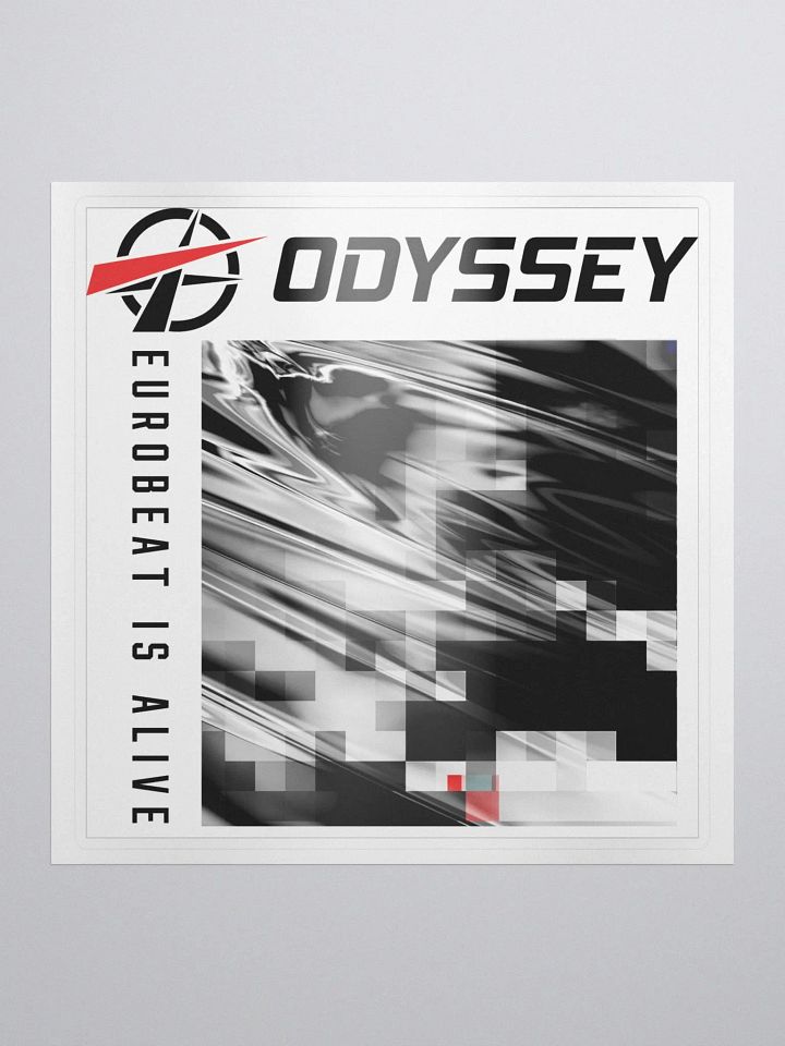 Eurobeat Is Alive (Black Text) - Sticker product image (1)