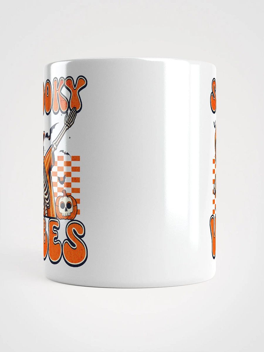 Retro Spooky Vibes Dabbing Skeleton Halloween Coffee Mug product image (13)
