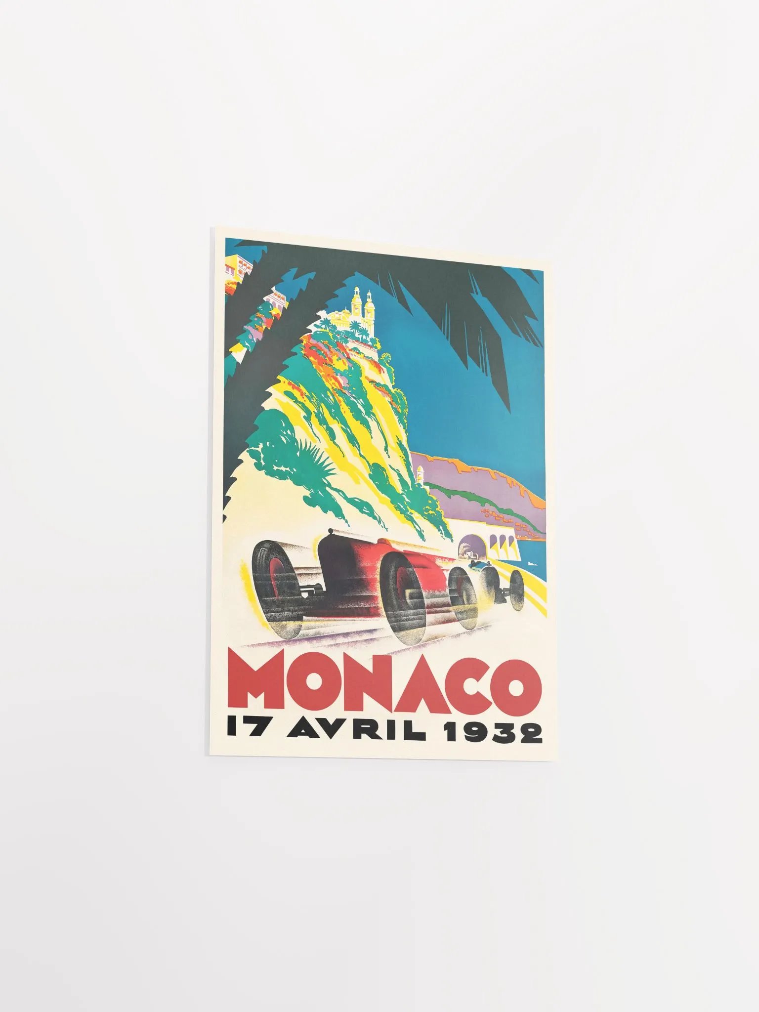 Monaco Vintage F1 Grand Prix, 1932 poster — Vintage Formula 1 poster, Monaco Grand Prix poster, retro travel poster product image (8)