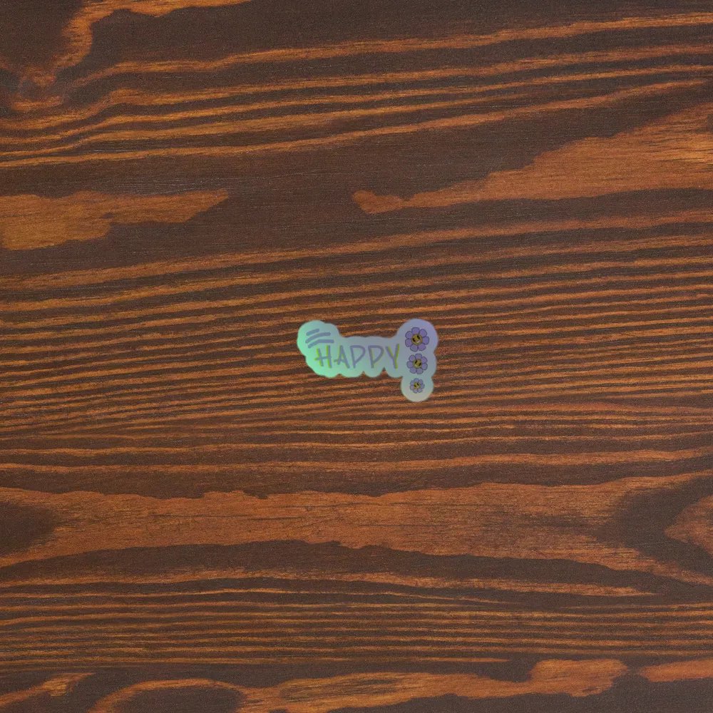 Happy Holographic Sticker Pack product image (5)