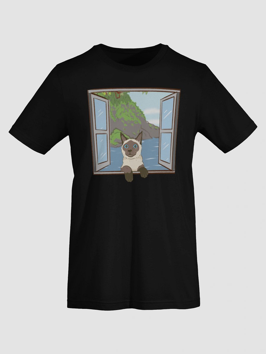 Siamese Cat Peeking Through Window T-Shirt product image (53)