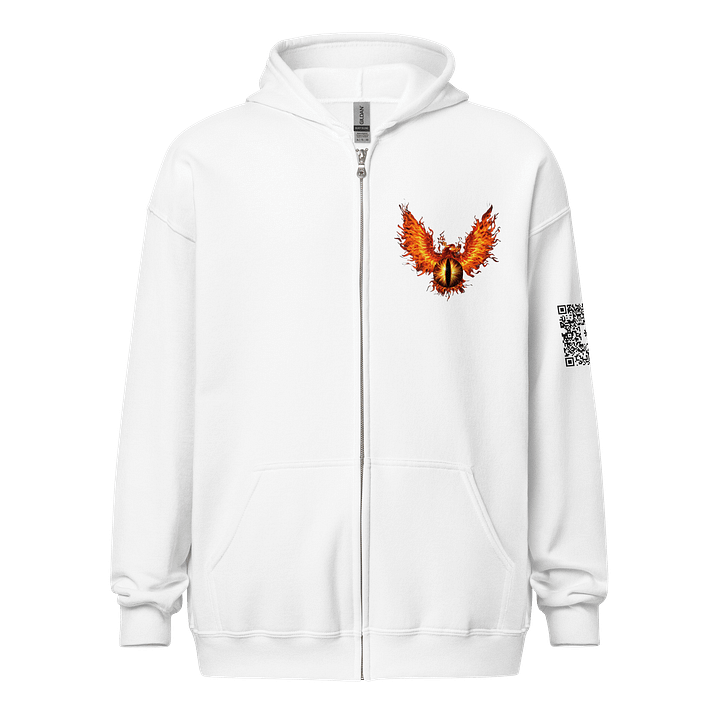 Gildan Zip-up Hoodie in White product image (1)