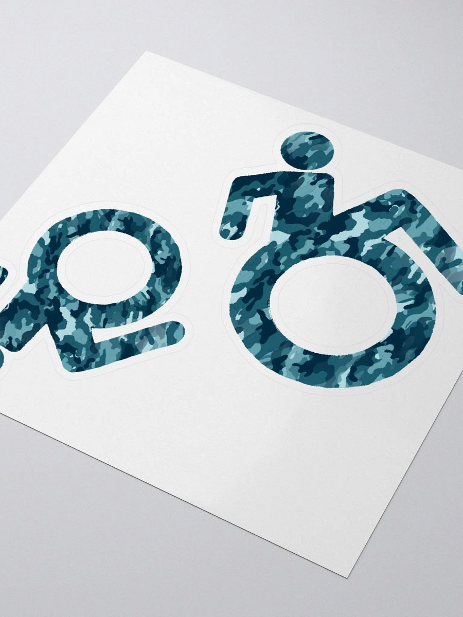Wheelie, Blue Camo Sticker Sheet product image (3)