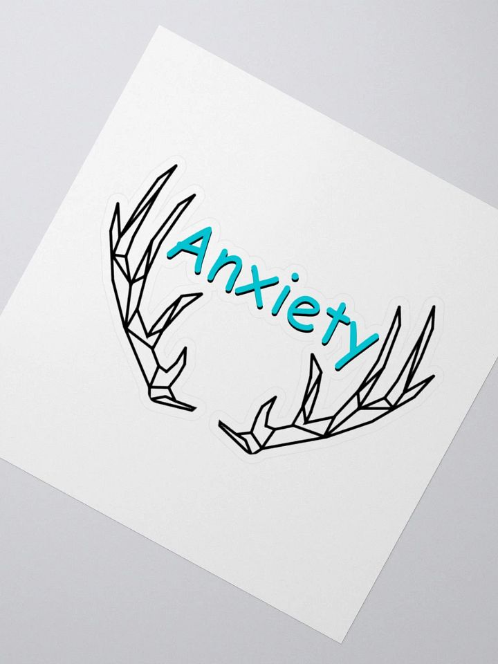 Anxiety sticker - Black & Blue product image (2)