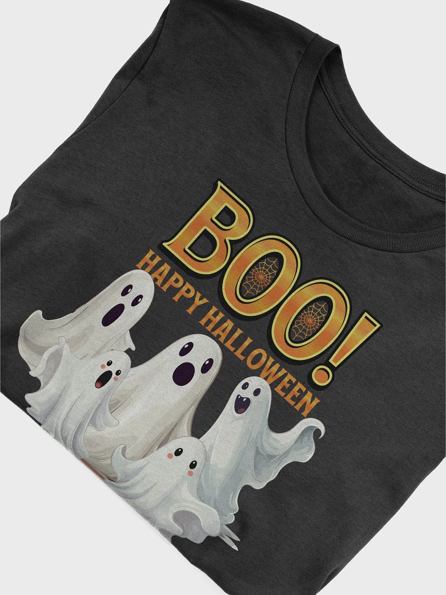 BOO! Happy Halloween Cute Ghost Graphic Tee product image (6)