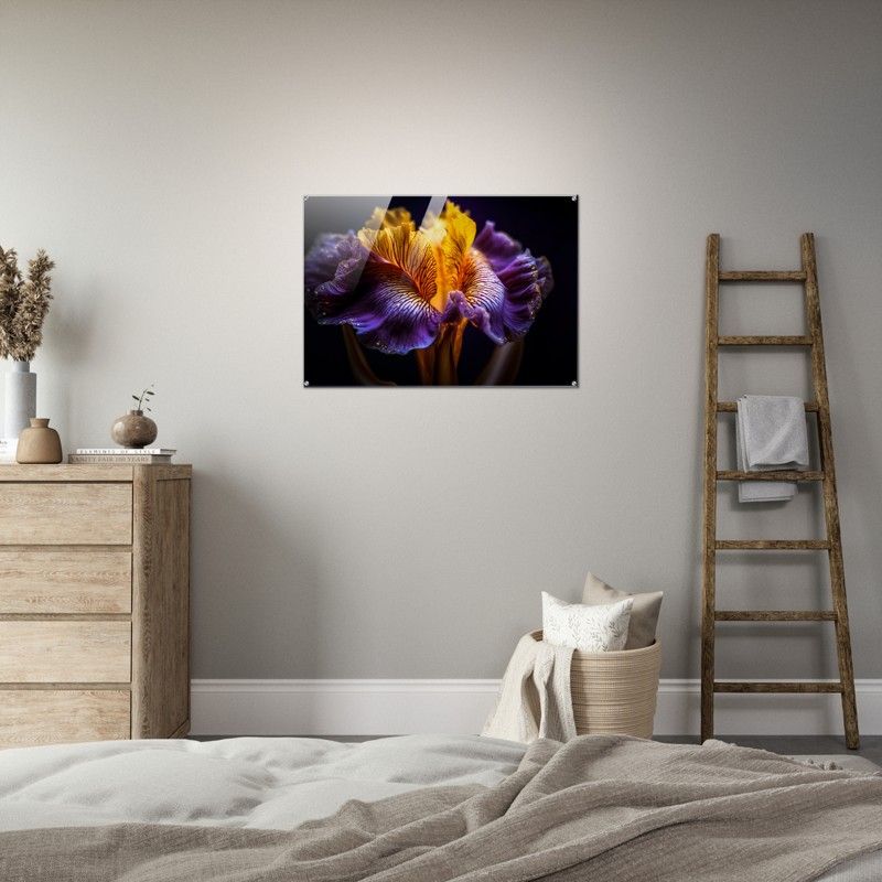BLACK YELLOW GLOSSY ACRYLIC PRINT product image (3)