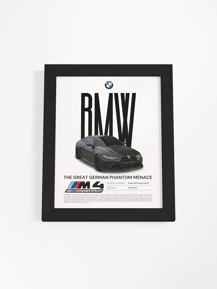 BMW G82 M4 COMP FRAMED POSTER product image (7)
