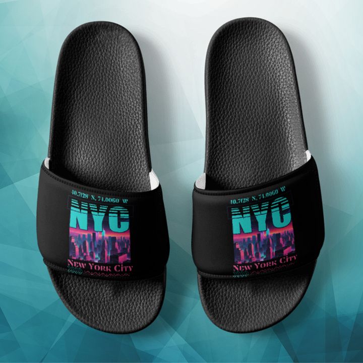 NYC New York City Graphic Women's Slides product image (2)