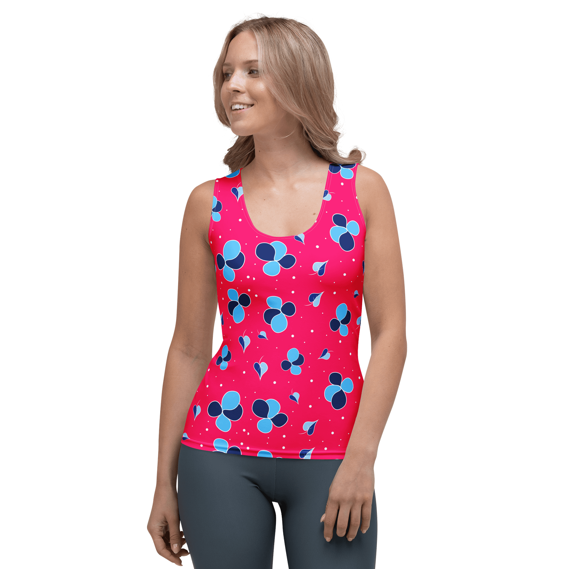 Blue Floral Fantasy Women's Tank Top product image (1)
