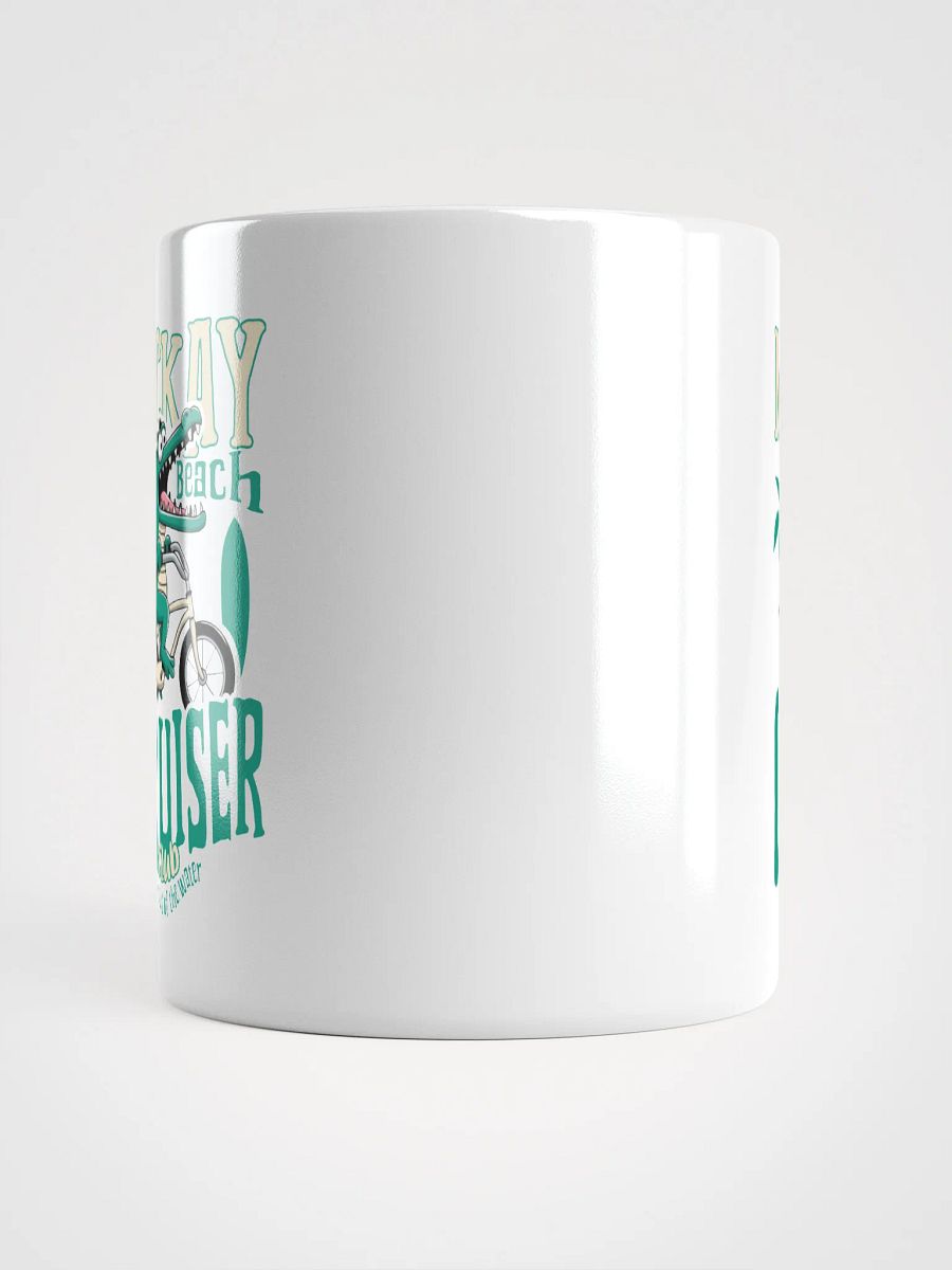 Mackay Beach Cruiser Crocodile Mug – Funny Beach Cruiser Bike Coffee Cup | Stay Out of the Water! product image (5)