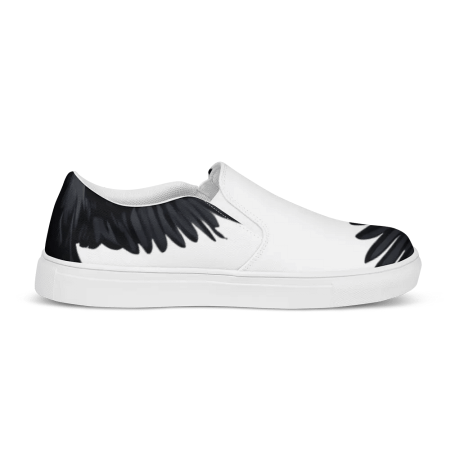 Men's Slip-On Canvas Shoes with Unique Crow Design 🖤 product image (7)