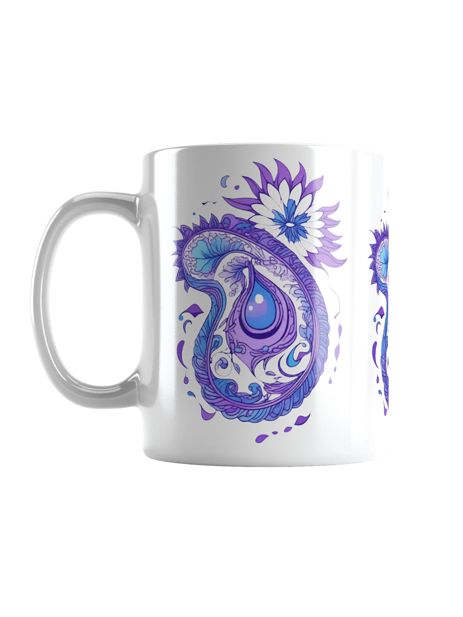 Indigo Paisley Flower - Mug product image (1)