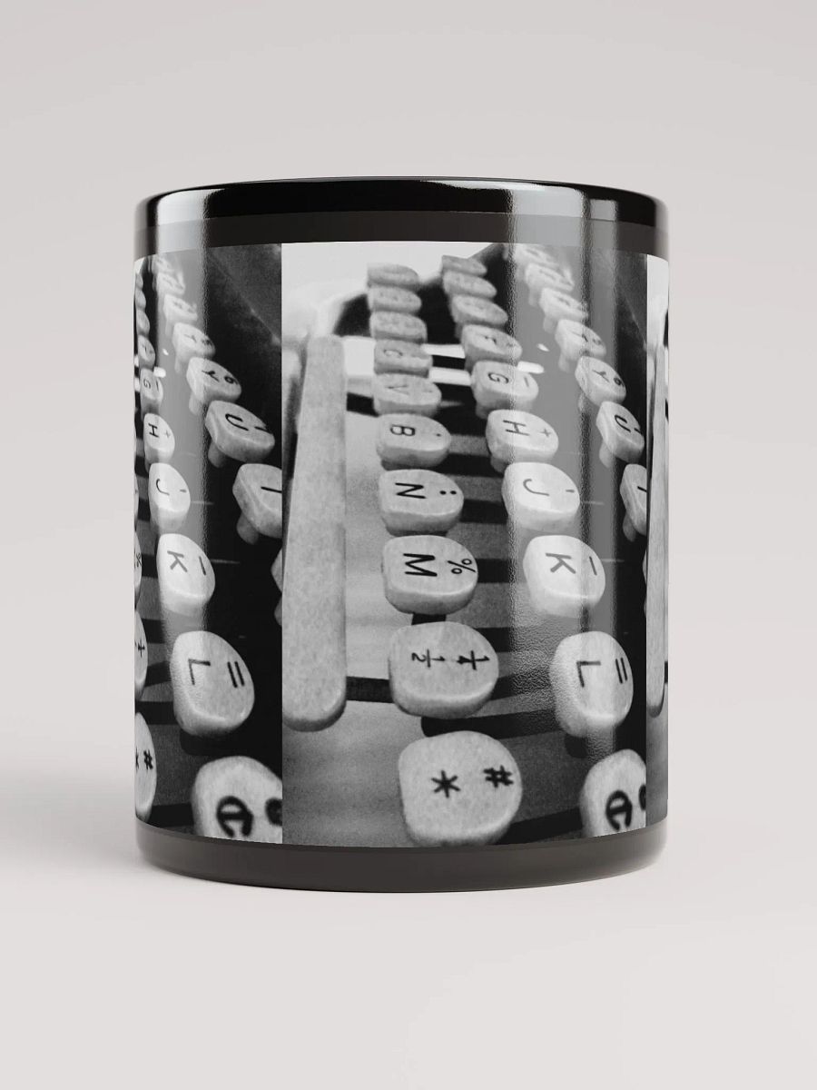 Typewriter Keys - Black & White - Mug product image (5)