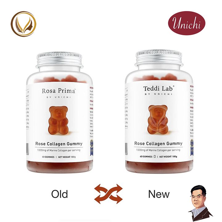 Kẹo dẻo collagen hoa hồng Unichi Rose Collagen Gummy 60 viên product image (2)