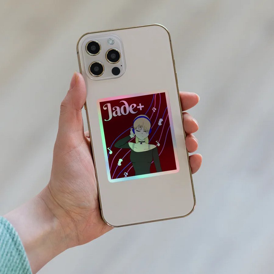 Jade+ Holographic Sticker product image (6)