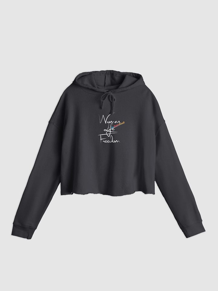 Woman, Life, Freedom | Independent Trading Co. Women’s Lightweight Cropped Hoodie product image (2)