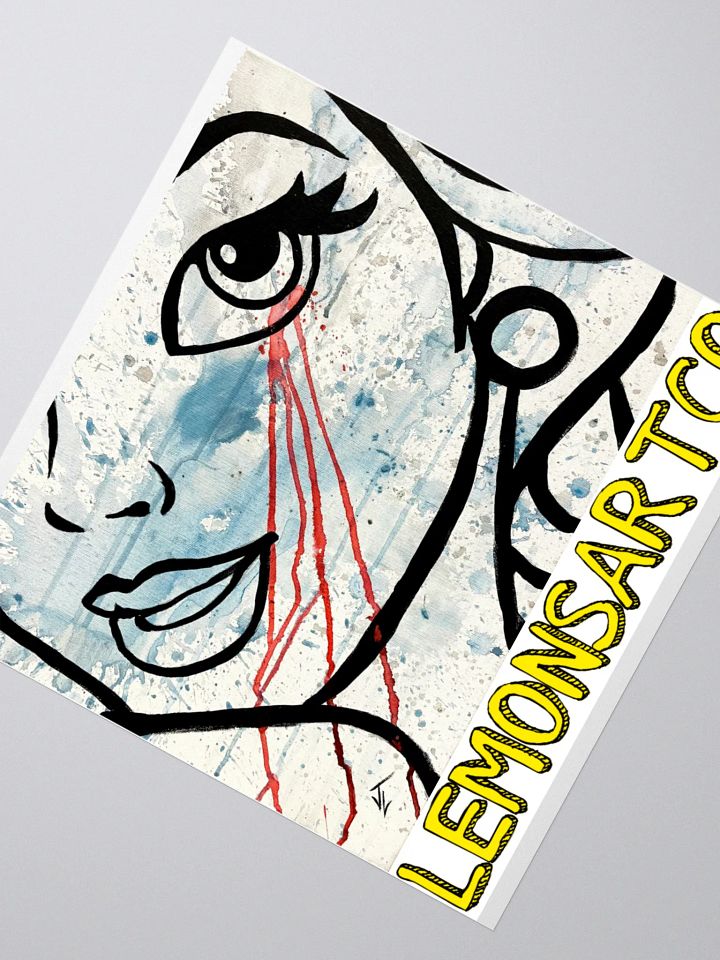 Beautiful Princess Crying Blood Sticker product image (2)