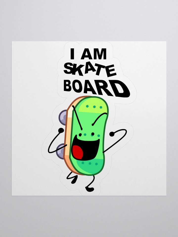 TIBS I AM SKATEBOARD STICKER product image (1)