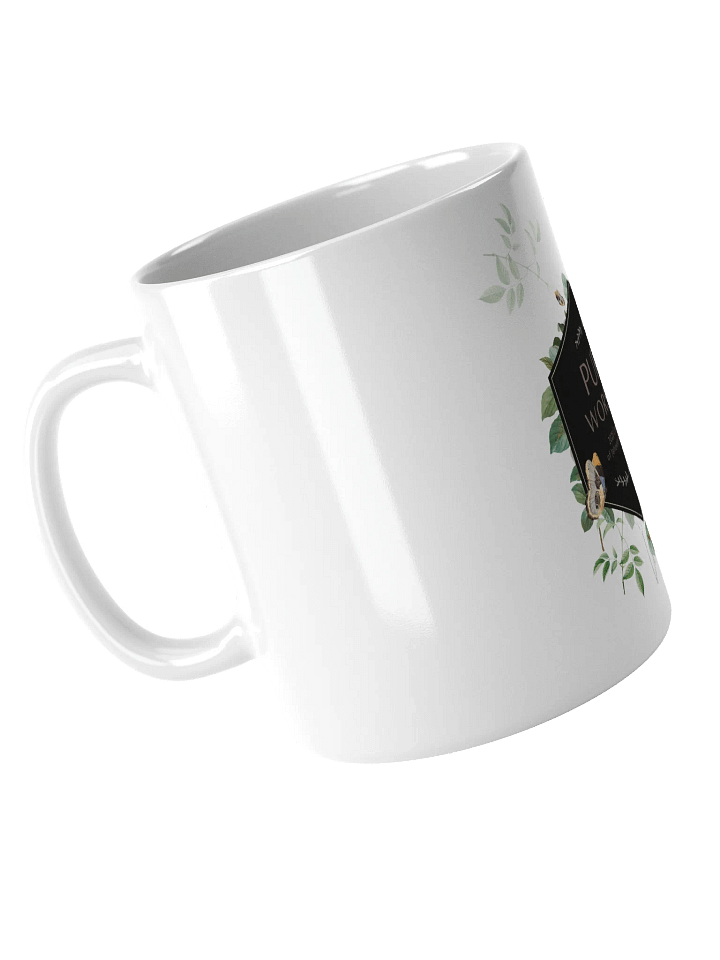 "Pure Worship" 2025 Convention of Jehovah's Witnesses | Botanical White Glossy Mug product image (2)