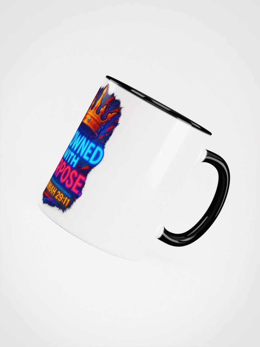 CROWNED WITH PURPOSE — Inner Color Ceramic Mug (Jeremiah 29:11) product image (5)
