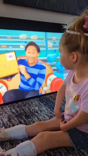 That one time....she was on Blue's Clues & You. It was such a short clip but still to this day people will say they recognize...