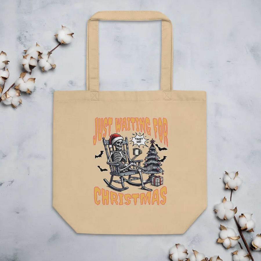 Just Waiting For Christmas Festive Skeleton Trust Me Tote Bag product image (3)