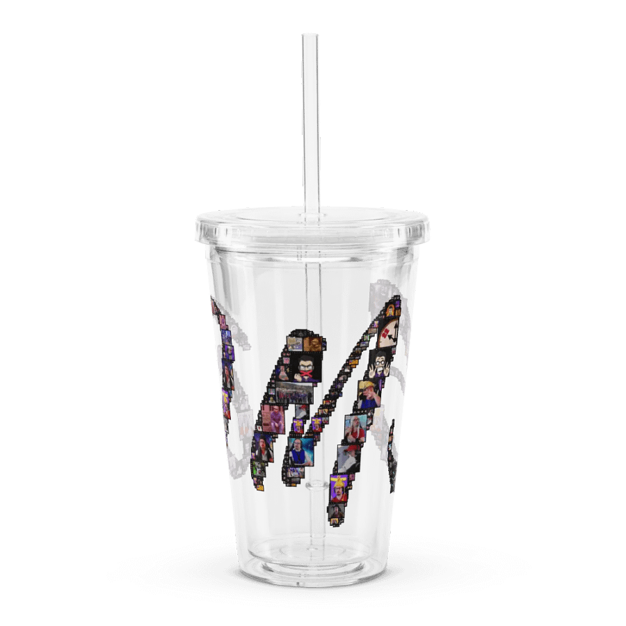 Collage Plastikbecher 590 ml mit Trinkhalm product image (5)