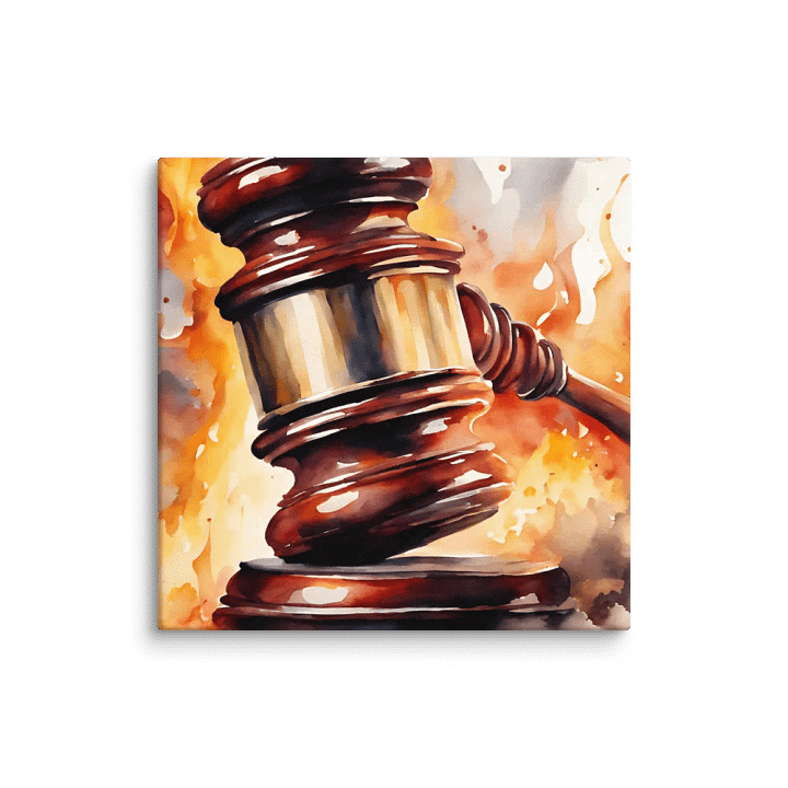 Flaming Justice Canvas product image (2)