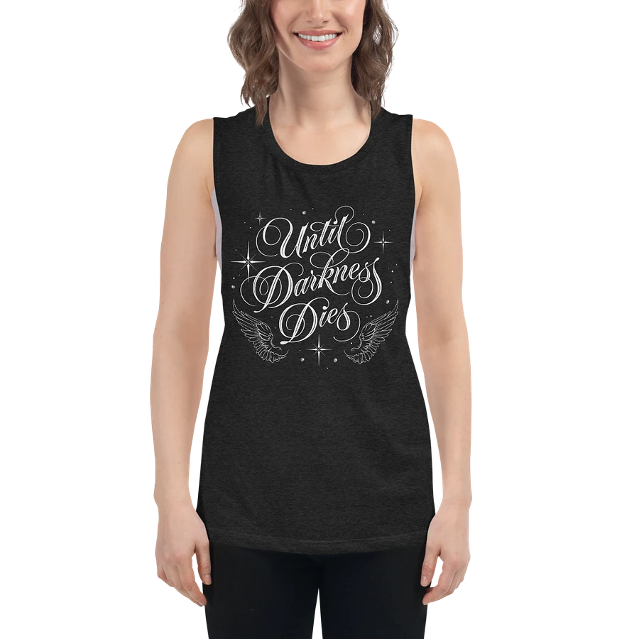 Until Darkness Dies (wings design) Bella+Canvas Women's Flowy Muscle Tank product image (6)