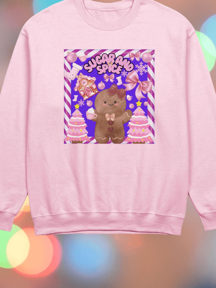Sugar and Spice Gingerbread Sweatshirt (Pink) product image (2)