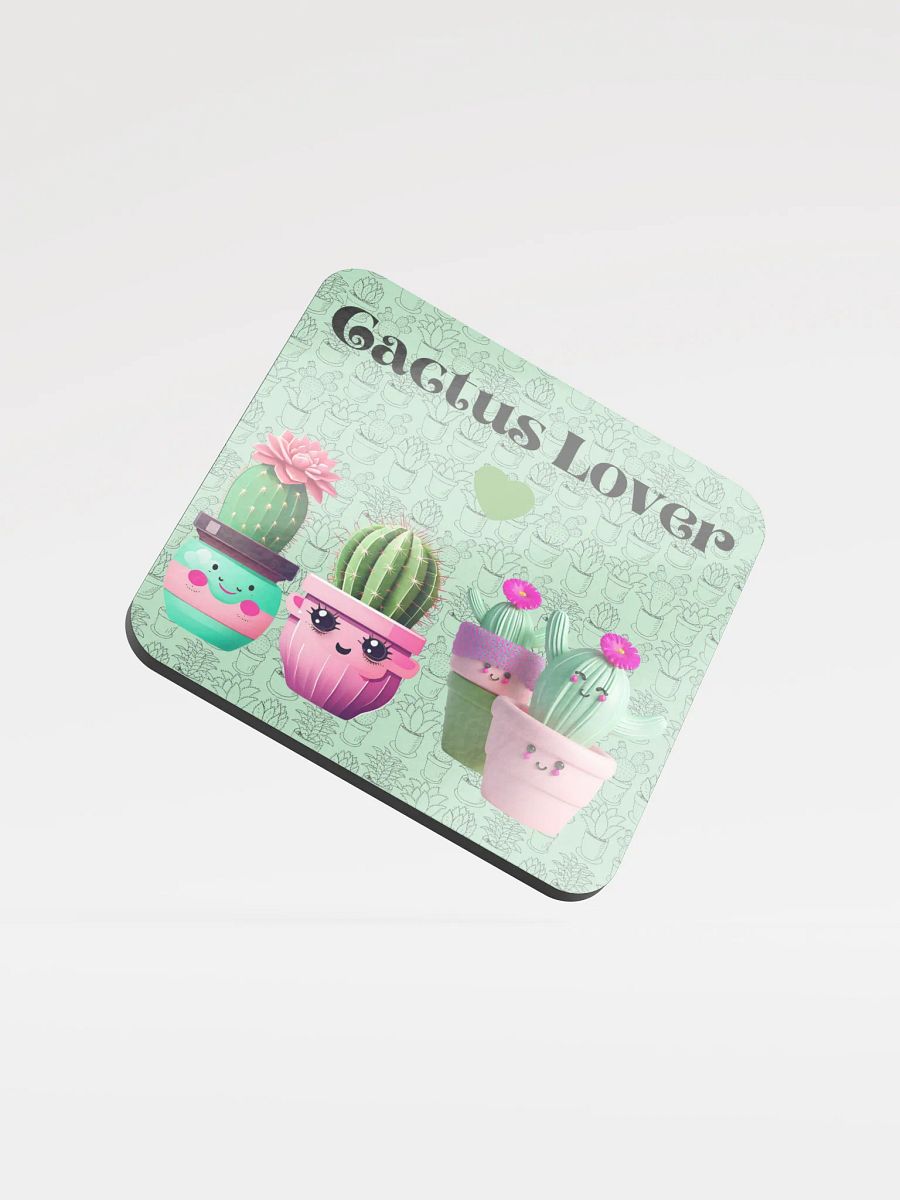 Cactus Lover Glossed Coaster product image (1)