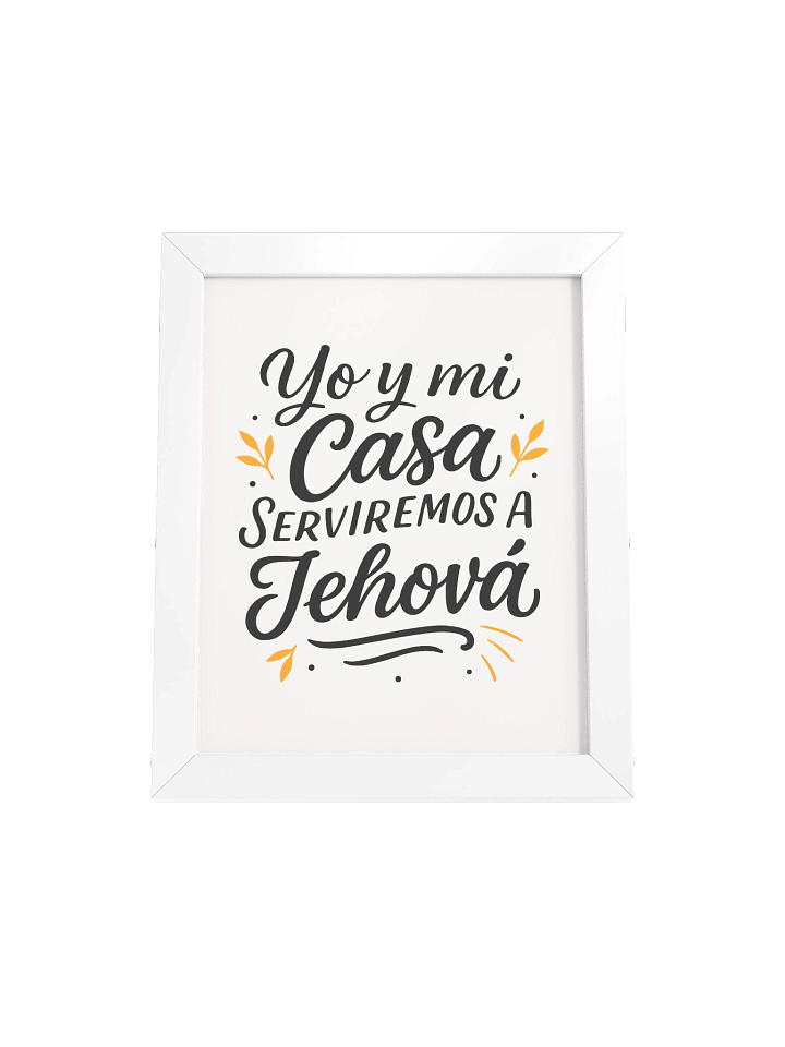 Framed Christian Poster (Spanish) – Joshua 24:15 product image (1)