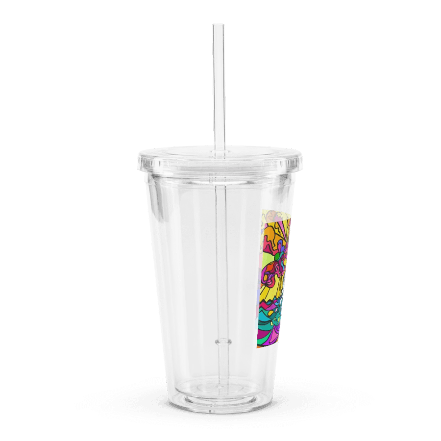 Vibrant Flow Double Wall Tumbler - Wave at Sunset product image (3)
