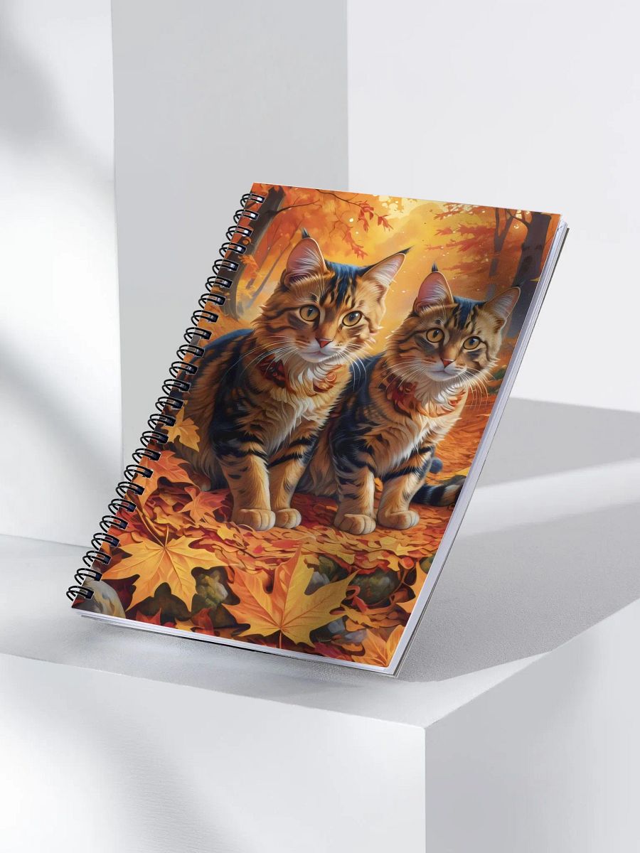 Autumn Feline Harmony Spiral Notebook product image (3)