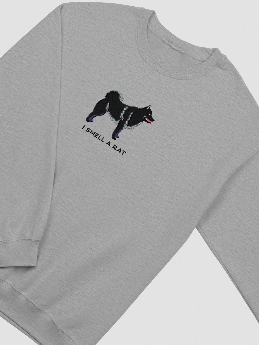 I Smell a Rat Sweatshirt (Embroidered) of a Schipperke(Black) product image (12)