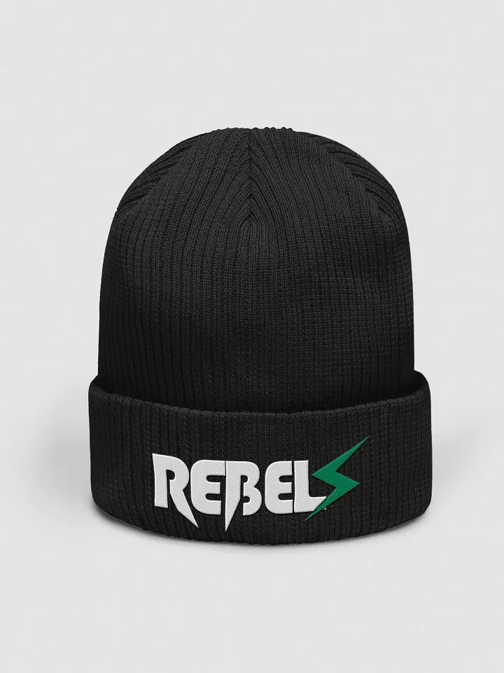 Rebels Beanie | Short Ribbed | Black product image (1)