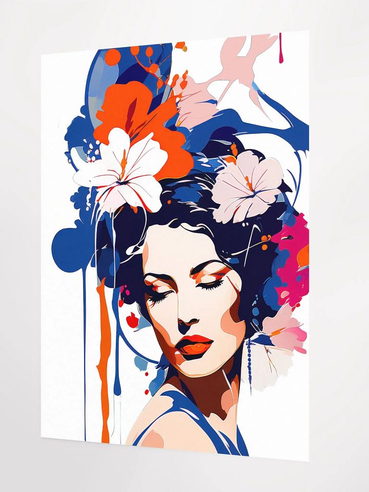 Abstract Woman v5 - Vintage Style Poster - Girly - Medium Size 18x24 Inches product image (2)